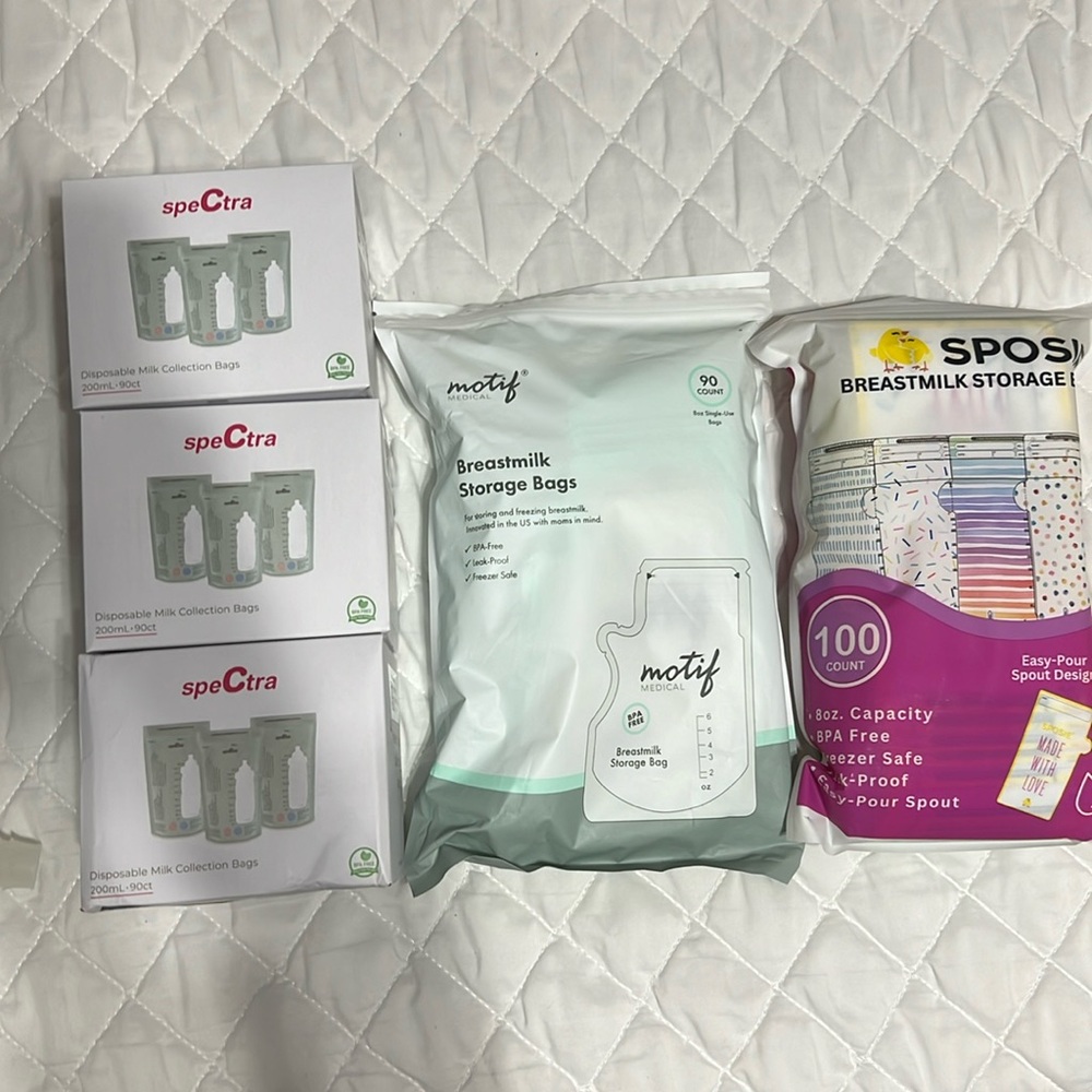 Milk storage bag bundle